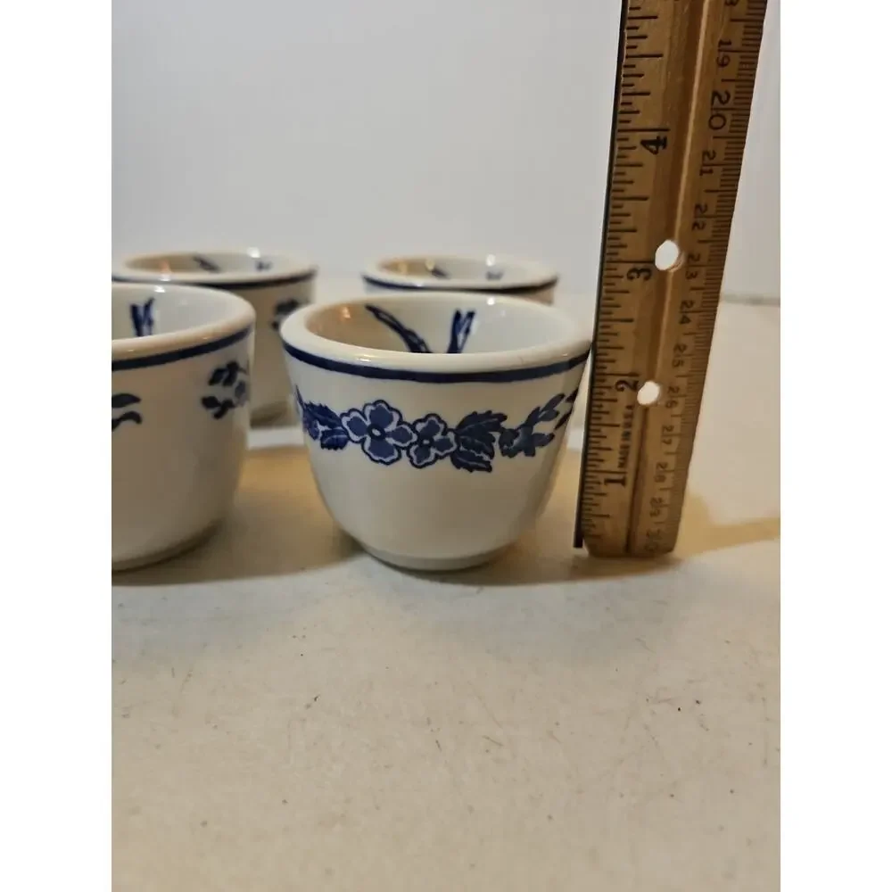 Set Of 4 Vintage Jackson China Restaurant Ware Hummingbird Custard Cups